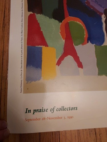 RARE Sonia Delaunay La Prose du Transsiberien New York Library 1990 Print Poster - Picture 2 of 8