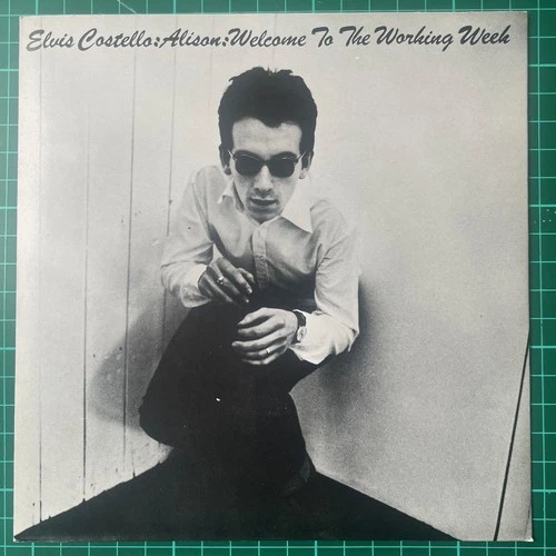 ELVIS COSTELLO ALISON  UK  VINTAGE  STIFF 1977 PS 45 NEAR MINT VINYL & SLEEVE