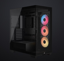 Corsair 3500X ARGB Tempered Glass Mid-Tower PC Case, Black Fans Pre-Installed