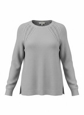 Ann Taylor Loft Gray Knitted Sweater, Size S