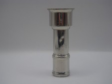 VINTAGE METAL CLARINET BARREL - BRIGHT NICKEL, 72mm, FEMALE TENON I.D. = 17.05mm