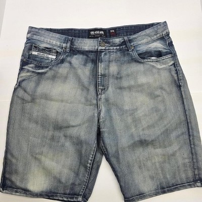 Ecko Unltd Rawthentic Denim Shorts Mens Waist 38 Inseam 11  Baggy