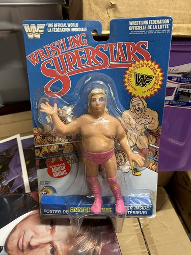 LJN WWF Wrestling Superstars Adrian Adonis MOC old...