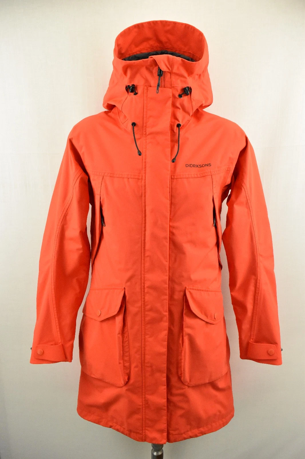 DIDRIKSONS Thelma Jacket Womens Coat Storm System Waterproof Parka Hooded 36 NEW