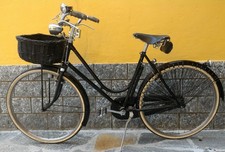 BIANCHI BICICLETTA DONNA ANNI 30 FRENI A BACCHETTA RESTAURATA RADIUS BROOKS