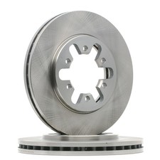 2x RIDEX Avant Ø260mm pour NISSAN NP300 Navara Pick-up (D40) NAVARA (D22)