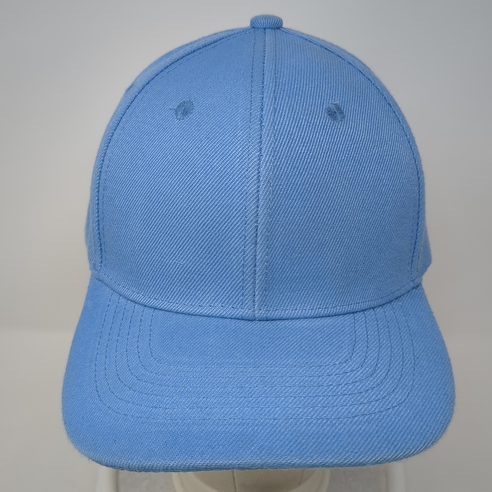 Unbranded Strapback Hat Solid Blue Adjustable Out… - image 2