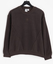 Adidas Originals Luxe Lounge Oversized Sweatshirt - Brown - UK 6 - BNWT ✅