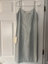 Ann Taylor Petites Powder Blue Silk Dress NWT