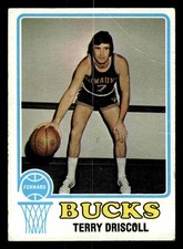 1973-74 Topps #17 Terry Driscoll - Milwaukee Bucks (Low Grade)