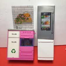 2018 Barbie Dream House Replacement Part Kitchen Sink Oven Stove  Refrigerator