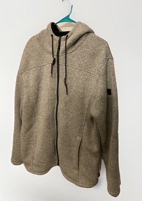 Rugged Elements Men s L Sherpa Lined Casual Normcore Hooded Full Zip Jacket