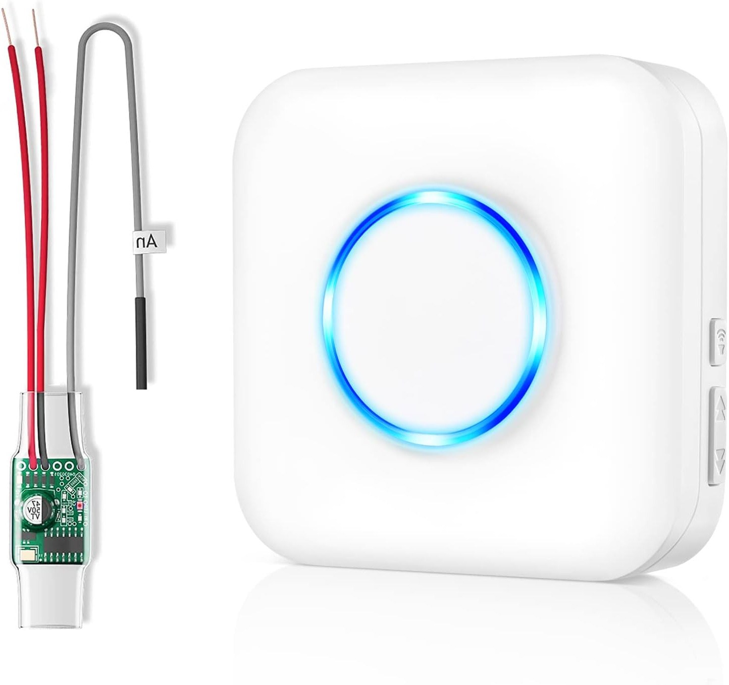 Wireless Doorbell Extender with Receiver Connects to Existin