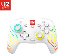 Image of Turtle Beach Afterglow Wave Wireless RGB Controller White for Nintendo Switch 2