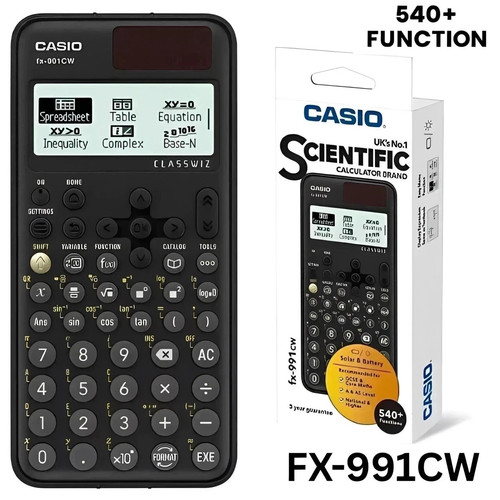 Casio ✅ FX-991CW Advanced Scientific Calculator A/AS Level Maths 540+ Funcs