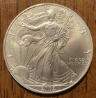 2002 AMERICAN SILVER EAGLE DOLLAR COIN 1 OZ. 999 PURE FINE SILVER