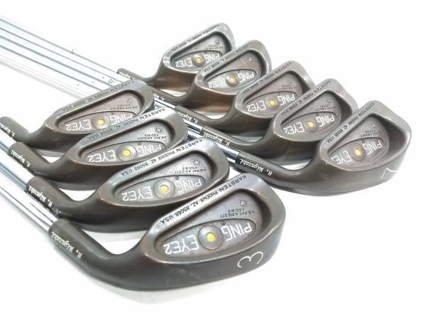 PING Eye2+ Karsten Irons Set 9pcs 3-PW SW ZZ Lite Steel Oran