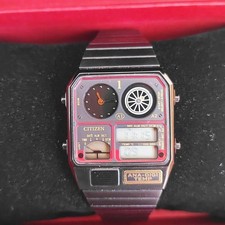 CITIZEN ANA-DIGI TEMP JG2135-68E Watch Black Limited Edition Rare Authentic