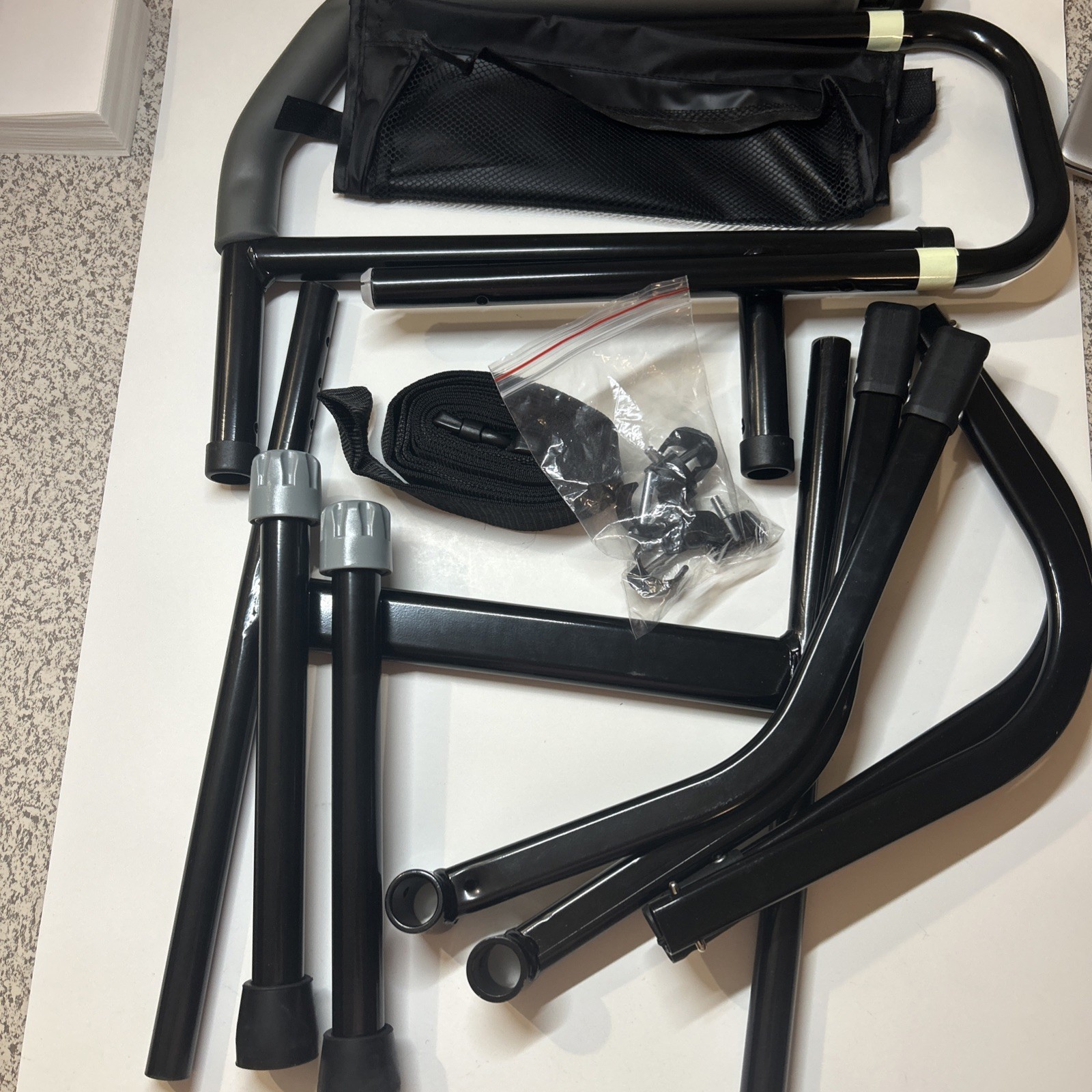 Sangohe Bed Rail for Elderly, Bed Assist Grab Bar Handle with Storage Pocket