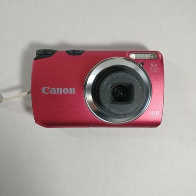 Canon PowerShot A3500 IS 16.0MP Digital Camera - Red for sale