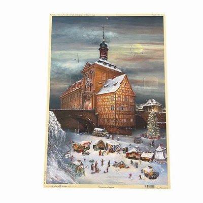 Vintage German Advent Calendar Bruck & Sohn Weihnachten In Bamberg