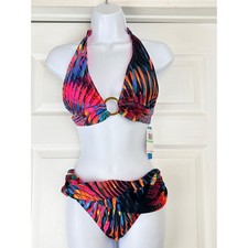 Bleu Rod Beattie Womens Tropical Palm Triangl...