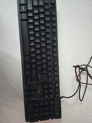 Skytech K-1000 Gaming Keyboard   RGB Backlit Wired   Tested & Working