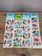 Vintage Hambly Studios Prismatic Metallic Stickers Sandylion Lot Of 4 Packs