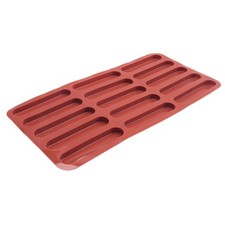 2X(Tiramisu Finger Keks Silikon Form, 15 Hohlräume Müsliriegel Backen 3445