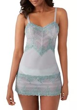 WACOAL 814191 EMBRACE LACE CHEMISE MICRO CHIP - TOURMALINE L NWT MSRP 68