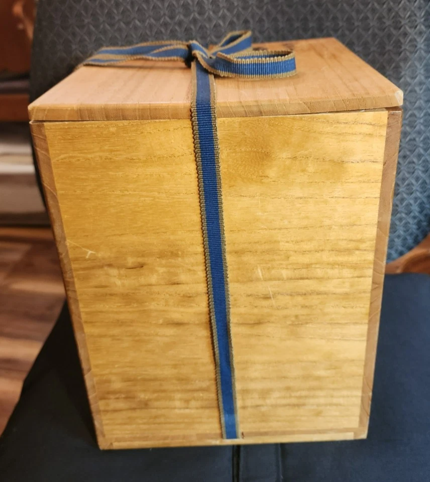 Jarrón Gen. Satsuma en caja de madera original (escaso) "Mil flores" Foto 2 de 4