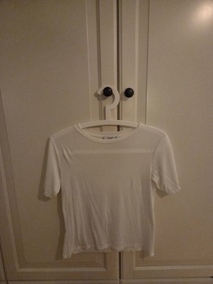 Mango T-Shirt Weiß Größe S Damen