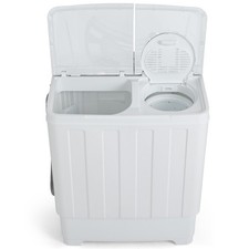 30lbs Portable Washer Twin Tub Washer Dryer Combo Semi-Automatic Washing machine