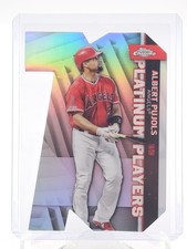 ALBERT PUJOLS 2021 TOPPS CHROME UPDATE SERIES PLATINUM PLAYERS #CPDC-25 Q5111