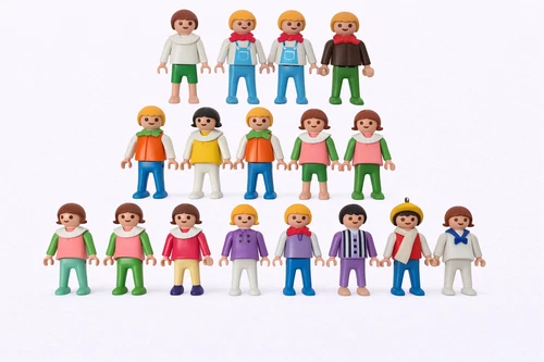 Playmobil Vintage Victorian Children Lot of 17 Figures – Rare Classic Set