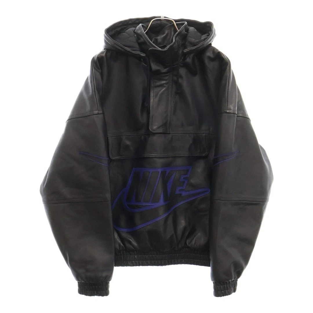 Giacca Bomber SUPREME 19AW x Nike Pelle Anorak Nero CK6218 010 Usatodf0c