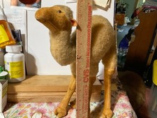 Steiff Vtg. Dromedary Camel Nativity wool plush largo 11  no ID. From the 1950  s