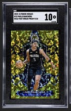 2023-24 Panini Mosaic Paolo Banchero #15 Fast Break Gold Mosaic Prizm /10
