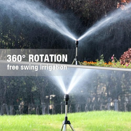 Teleskop Rasensprenger Regner Sprinkler Sprühregner Garten Stativ Kreisregner DE - Bild 5 von 11