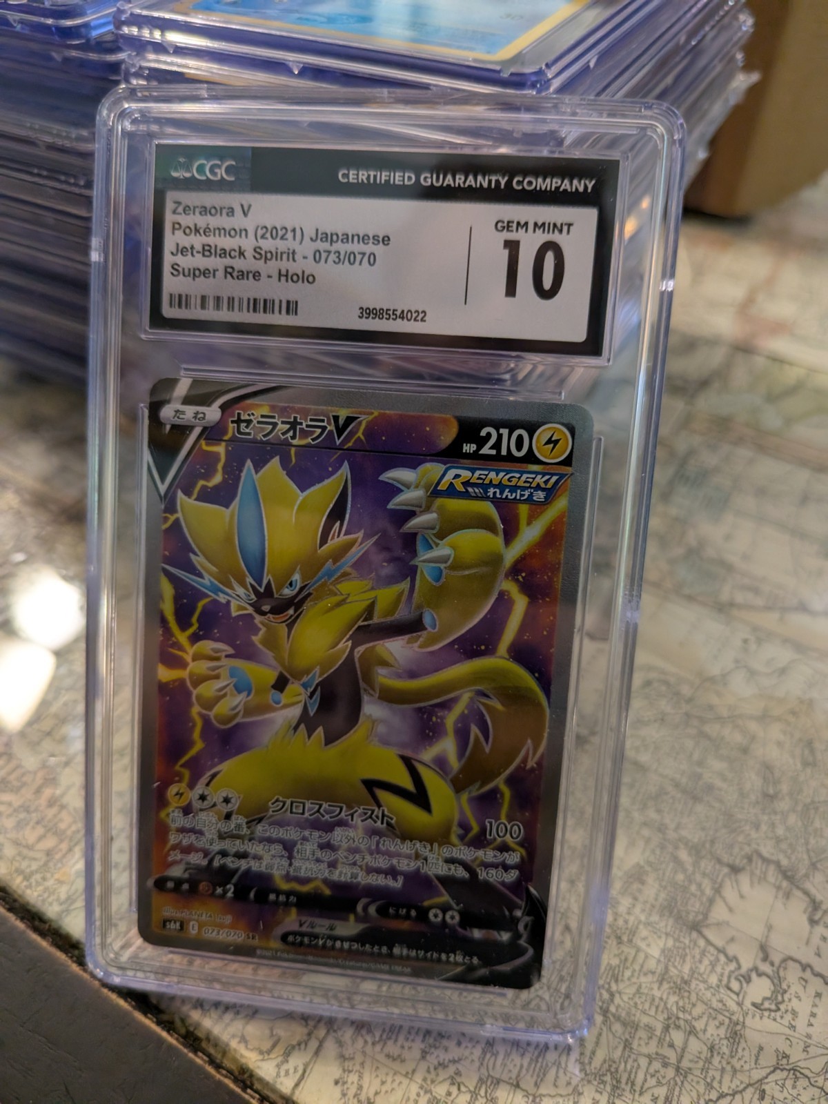 (POP 20) CGC 10 GEM MINT Zeraora V 073/070 Jet Black Spirit S6K Japanese Pokemon