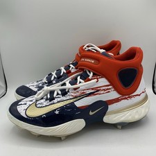 Nike Alpha Huarache Elite 4 Mid Baseball Cleats Mens Size 13 4th of July PE