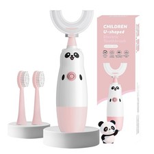 Kids U-Shaped Electric Toothbrush with 2 Brush Heads, Toddlers Sonic with 360...