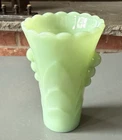 Antique Anchor Hocking Fire King Jadeite Art Deco Vase-5.25" Tall