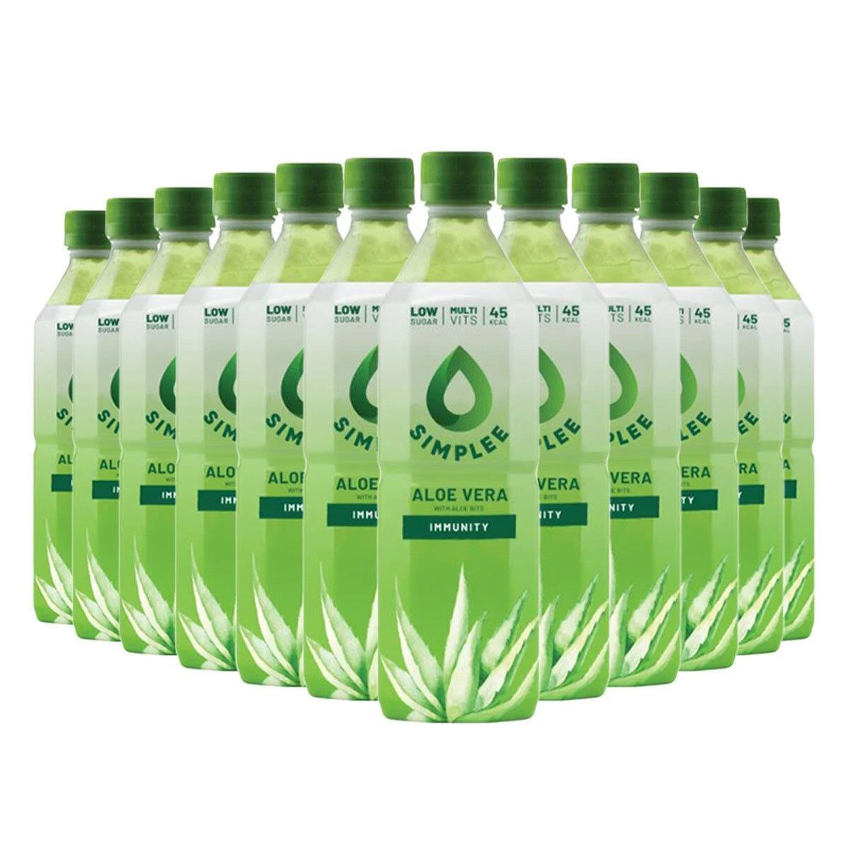 Simplee Aloe Vera Drink With Bits, 12 x 500ml (Original)