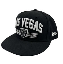 Las Vegas Raiders Hat Cap Snap Back Black NFL Football Mens New Era 9Fifty