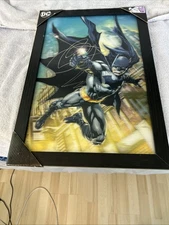 BATMAN 3D ComicWalls Art DC Comics Black Frame 18 1/2” L x 13” W