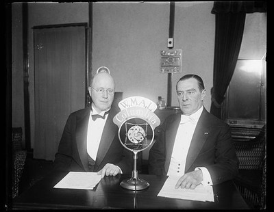 Photo:W.M.A.L. Columbia Radio Men 1930 Tuxedo Portrait