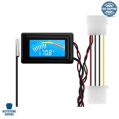 Digital Waterproof Aquarium & Car Temp Meter with LCD