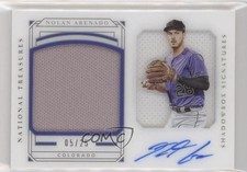2019 Panini National Treasures Shadowbox Signatures 5/25 Nolan Arenado Auto 0g4