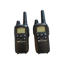 LOT OF 2X ORIGINAL MIDLAND X-TRA TALK LXT600 TWO WAY RADIO / FUNCTIONAL